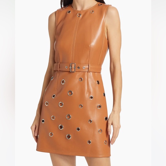 Cinq Sept Harriet Faux Leather Minidress NWTWD Size 00 Cinq Sept Harriet Faux Leather Minidress NWTWD Size 00